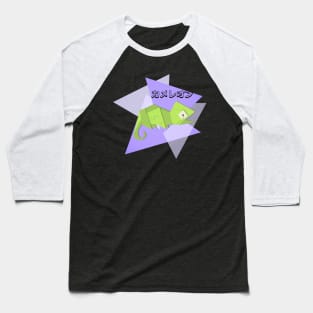 Chameleon origami Baseball T-Shirt